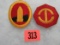 (2) Wwii U.S. Army Hawaii Patches.