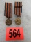 (2) Vietnam Us Civilian Mini-medals