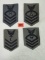 (4) Wwii Vintage Usn Ratings Patches