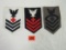 (3) Wwii Vintage Usn Ratings Patches