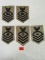 (5) Wwii Usn Ratings Patches