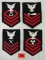 (4) Wwii 1943 Dated Usn Ratings Patches