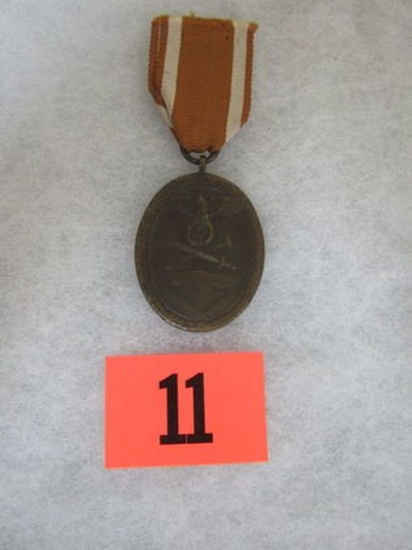 Nazi Wwii West Wall Medal