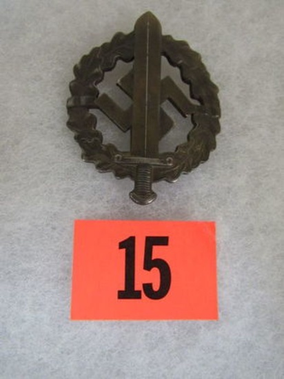 Nazi Wwii Sa Bronze Sports Badge