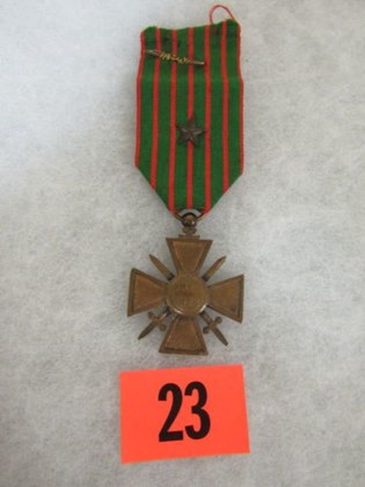 Wwi (1914-1918) Croix De Guerre Medal
