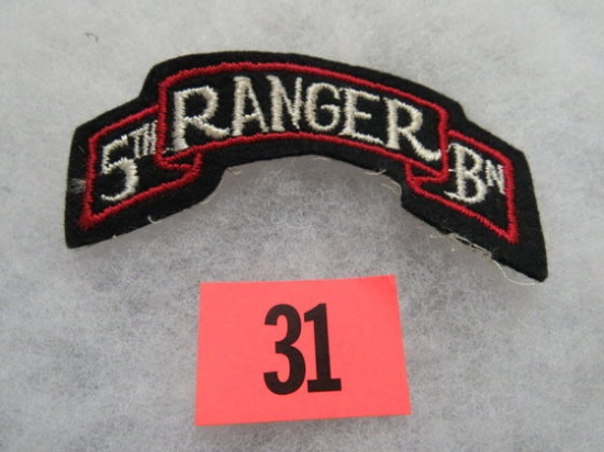 Wwii U.S. Army 5th Ranger Bn. Patch