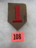 1920's U.S. Army 1st Division Patch
