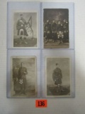 (4) Wwi Postcards/highlander Soldiers