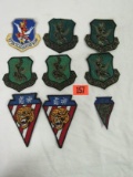 Group Of (8) 1990's Usaf Patches