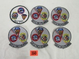 Group Of (6) 1990's Usaf Patches