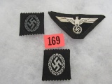 (3) Nazi Wwii Bevo Patches