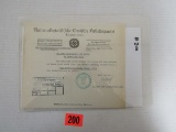 Rare! Nazi 1935 Document/robert Ley