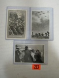 (3) Nazi German Army Prop. Postcards