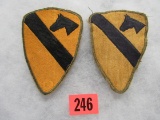 (2) Wwii 1st Cavalry Division Patches