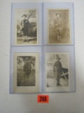 (4) Rppc Wwi U.S. Army Postcards