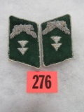 Matched Set Wwii Nazi Collar Tabs