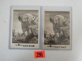 (2) Nazi 1943 Propaganda Postcards