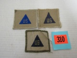 (3) Wwii U.S. Non-combatants Patches