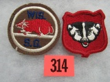 Wis. 1930's State & Nat. Guard Patches