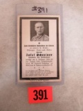 Wwii Nazi 1945 Soldiers Death Card