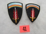 Wwii U.S. Army (2) Shaef Patches