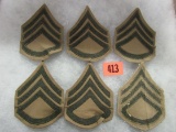 (6) Wwii Usmc Staff Sgt. Patches