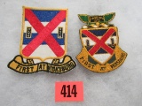 (2) U.S. Army 13th Infantry Regt. Patches