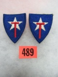 (2) Wwii Texas State Guard Patches
