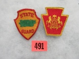 Wwii Pa And Puerto Rico Guard Patches