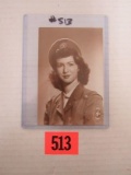 Wwii Cadet Nurse Portrait Photo 3 X 4