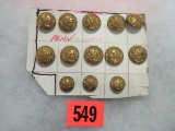 Antique Pa Military Units Buttons (n.g.)