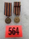 (2) Vietnam Us Civilian Mini-medals