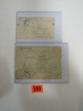 (2) Wwii German Feldpost Envelopes