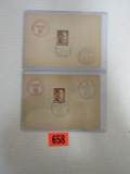 (2) Nazi Occupied Poland Postcards