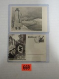 (2) Wwii Nazi Propaganda Postcards