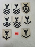 (8) Wwii Dated Usn Ratings Patches