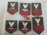 (6) Wwii 1944 Dated Usn Ratings Patches