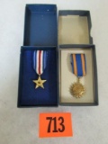 Minature Us Silver Star & Air Medal