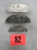 Wwii Nazi Dog Tag Halves Lot Of (3)