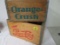 Lot of (2) Antique Wooden Soda Crates Inc. Pepsi and Orange Crush