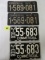 1926 & 1932 Michigan Commercial License Plates Matched Pairs