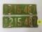 Original 1923 Michigan Matched Pair License Plates