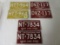 1969, 1970, & 1971 Michigan Matched Pair License Plates