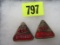 Lot of (2) SSG Division of GMC Auto Worker Badges