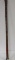 Vintage Carved Wood Walking Stick with Concealed Fishing Pole