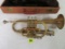 Antique Olds Ambassador Brass Trumpet w/ Mouth Piece and Hard Case