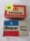 Lot of (2) NOS Boxes Mopar Spark Plugs