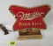 Vintage 1950s Miller High Life Bar Back Lighted Sign