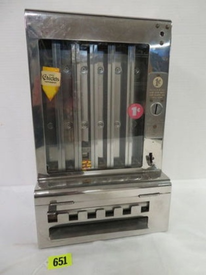 1930s Mills Automatic One Cent Gum Vending Machine