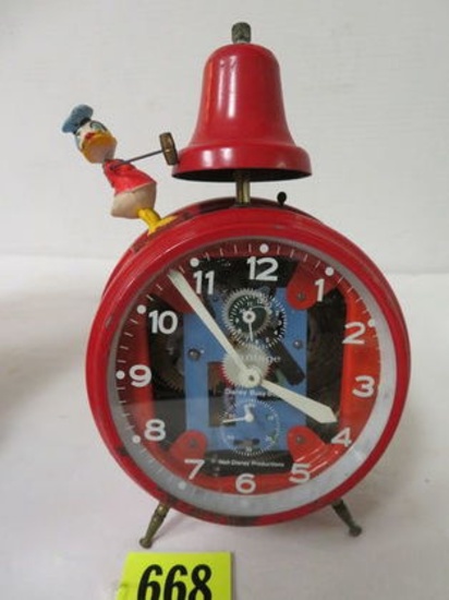 1960s Vantage Disney Busy Boy Donald Duck Clock